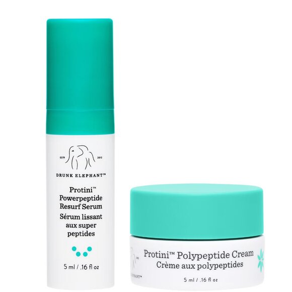 🌷New🌷Drunk Elephant Protini Duo: Powerpeptide Resurf Serum + Polypeptide Cream - Picture 1 of 9